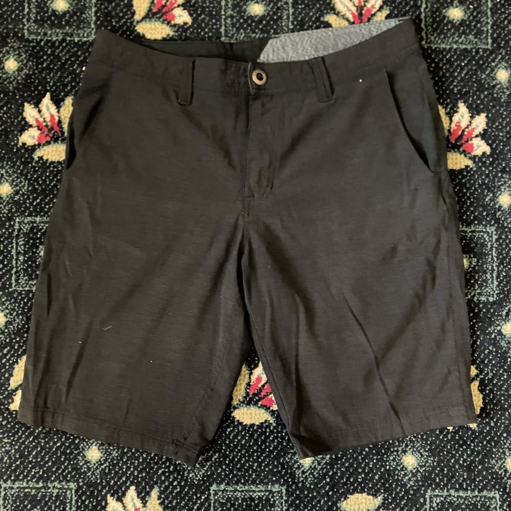 VOLCOM Frickin Stretch Shorts Mens Black 31 Hybrid Submersible